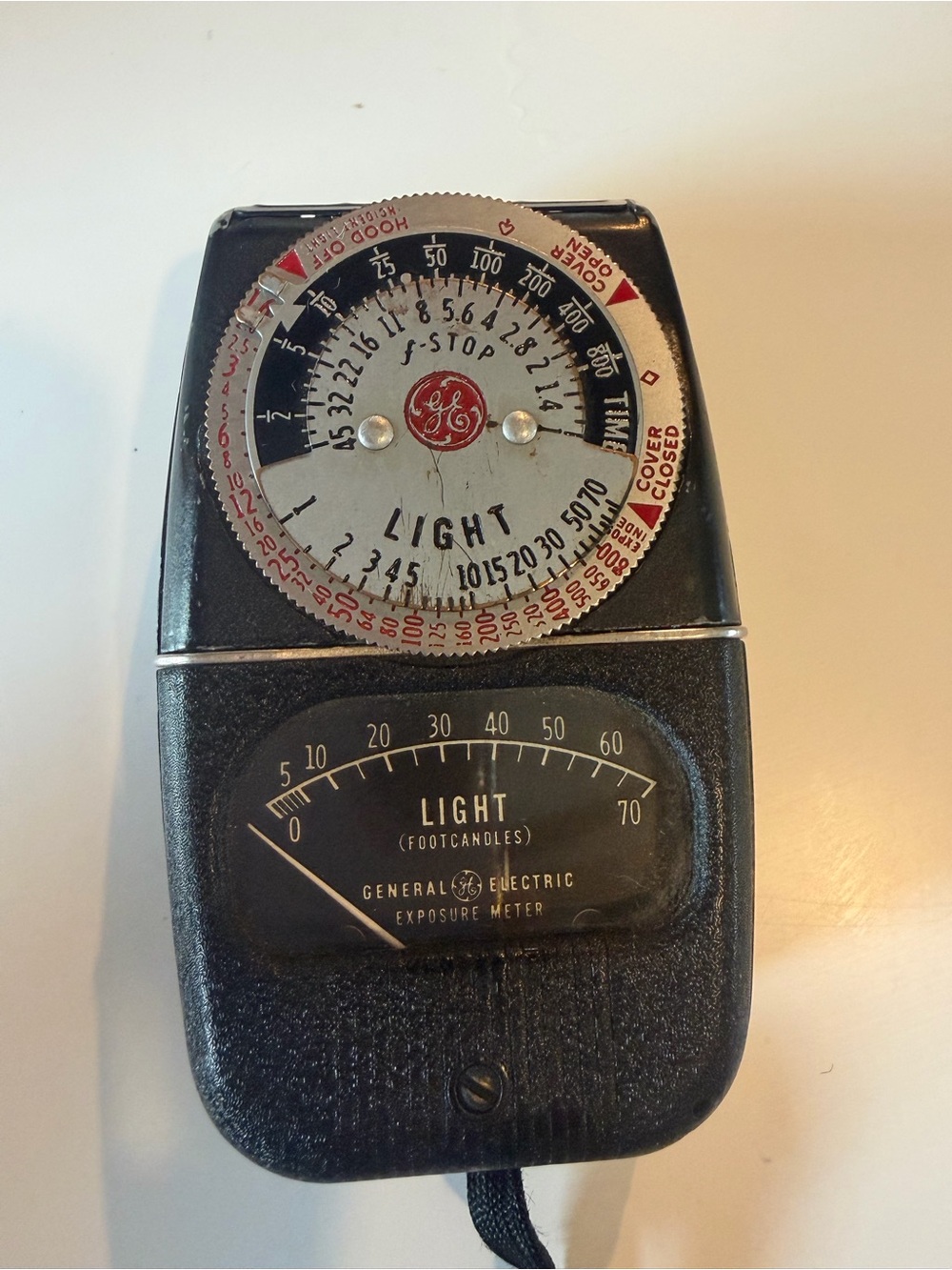 vintage General Electric Type DW-68 Exposure Meter